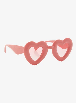 Pink Heart Sunglasses