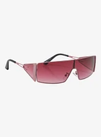 Pink Shield Wrap Sunglasses