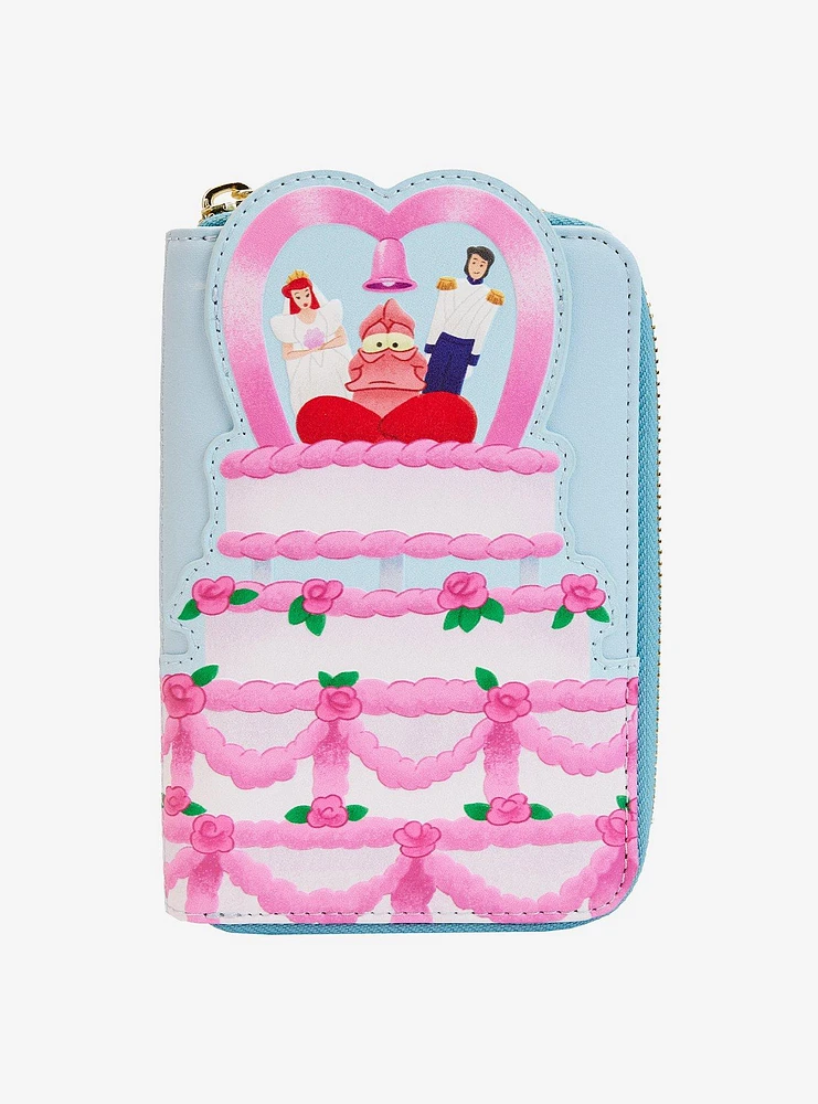 Loungefly Disney The Little Mermaid Wedding Cake Zipper Wallet