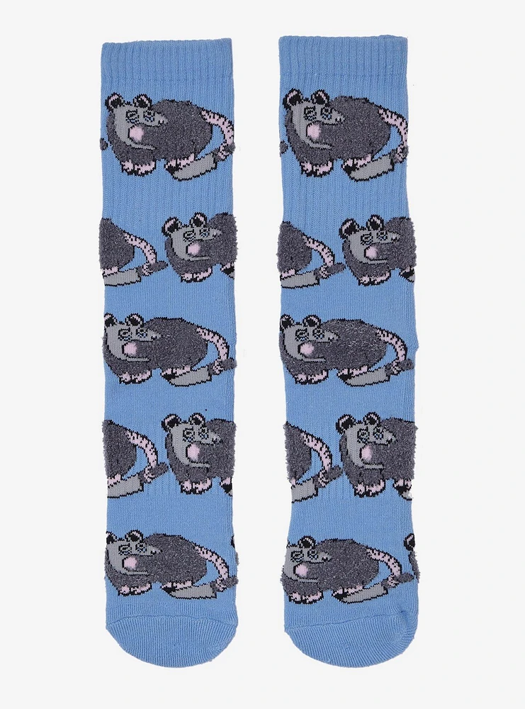 Possum With Knife Crew Socks