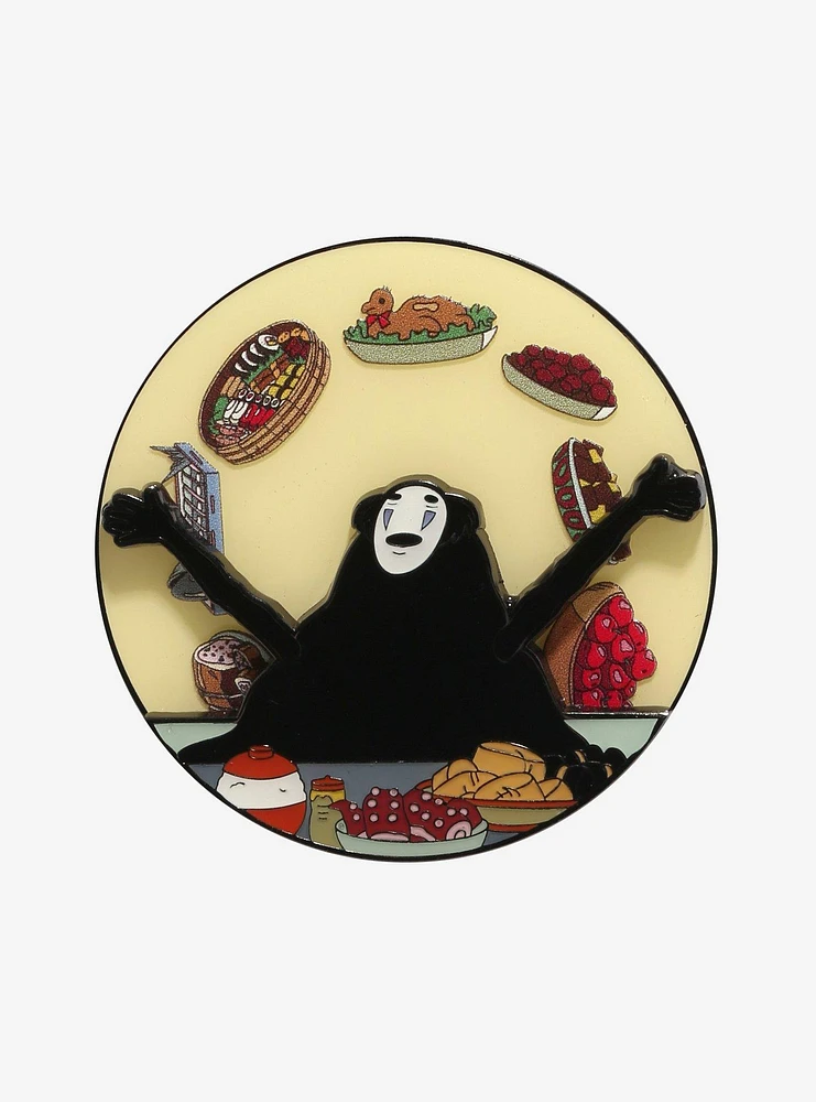 Loungefly Studio Ghibli® Spirited Away No-Face Food Spinner Enamel Pin