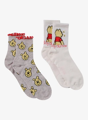 Disney Winnie The Pooh Crew Socks 2 Pair