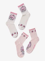 Strawberry Shortcake Pastel Ribbed Crew Socks 2 Pair