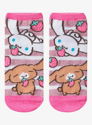 Cinnamoroll & Cappuccino Strawberries No-Show Socks