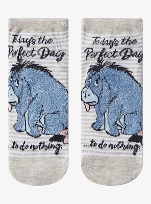 Disney Winnie The Pooh Eeyore Perfect Day No-Show Socks