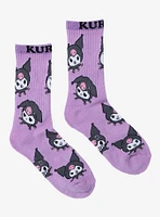 Kuromi Faces Crew Socks