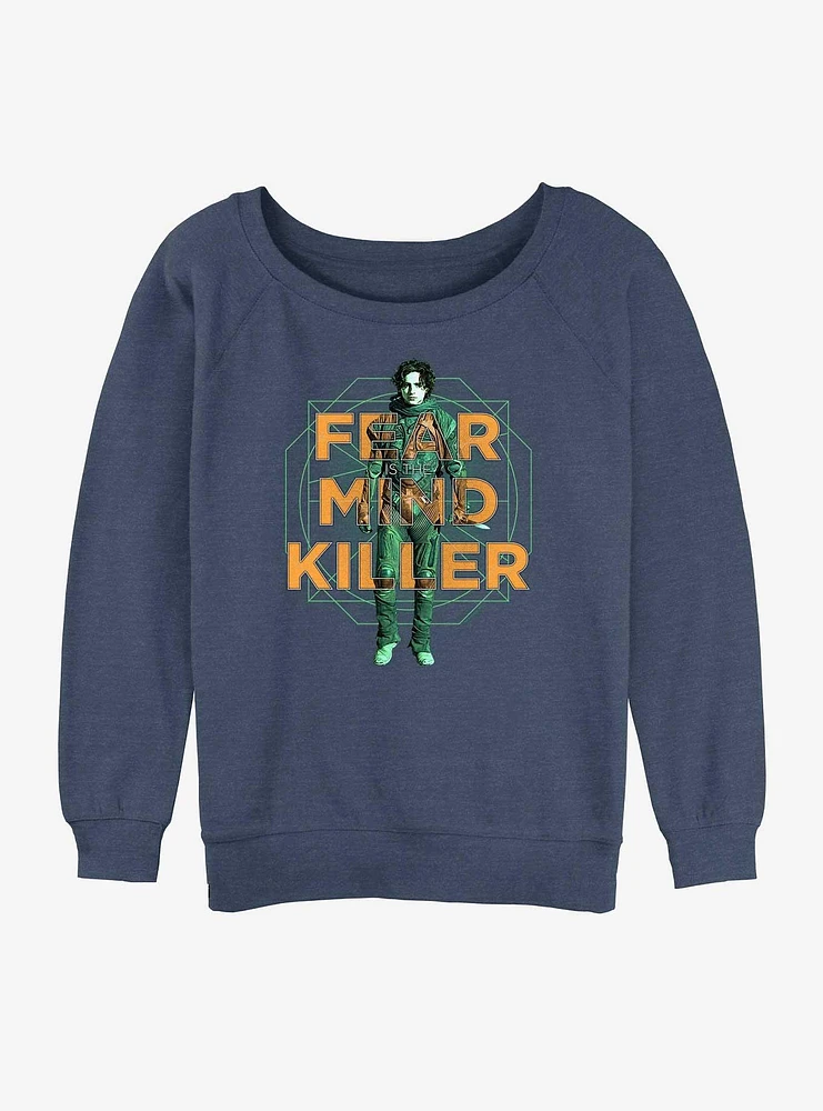 Dune: Part Two Fear Is The Mind Killer Geometric Girls Slouchy Sweatshirt