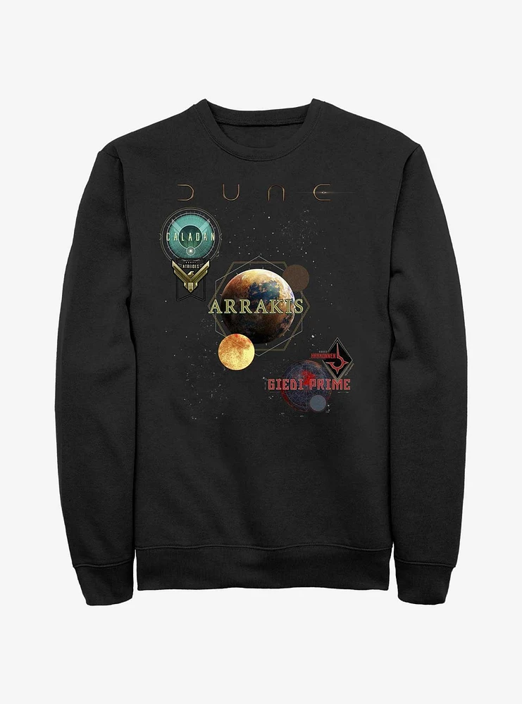 Dune: Part Two Planets Poster Sweatshirt