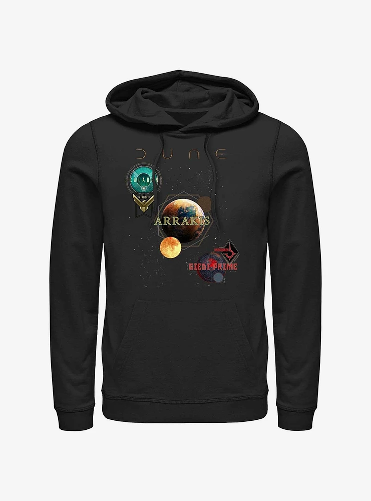Dune: Part Two Planets Poster Hoodie