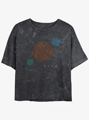 Dune: Part Two Universe Icons Mineral Wash Girls Crop T-Shirt