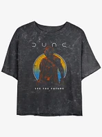 Dune: Part Two See The Future Mineral Wash Girls Crop T-Shirt