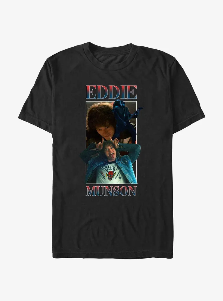 Stranger Things Eddie Munson Collage T-Shirt