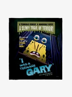 SpongeBob SqarePants I Was A Teenage Gary B-Movie Poster Throw Blanket
