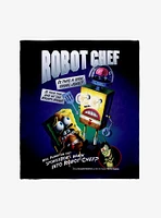SpongeBob SqarePants Robot Chef B-Movie Poster Throw Blanket