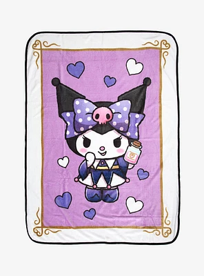 Kuromi Magic Card Throw Blanket