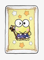 Keroppi Magic Card Throw Blanket