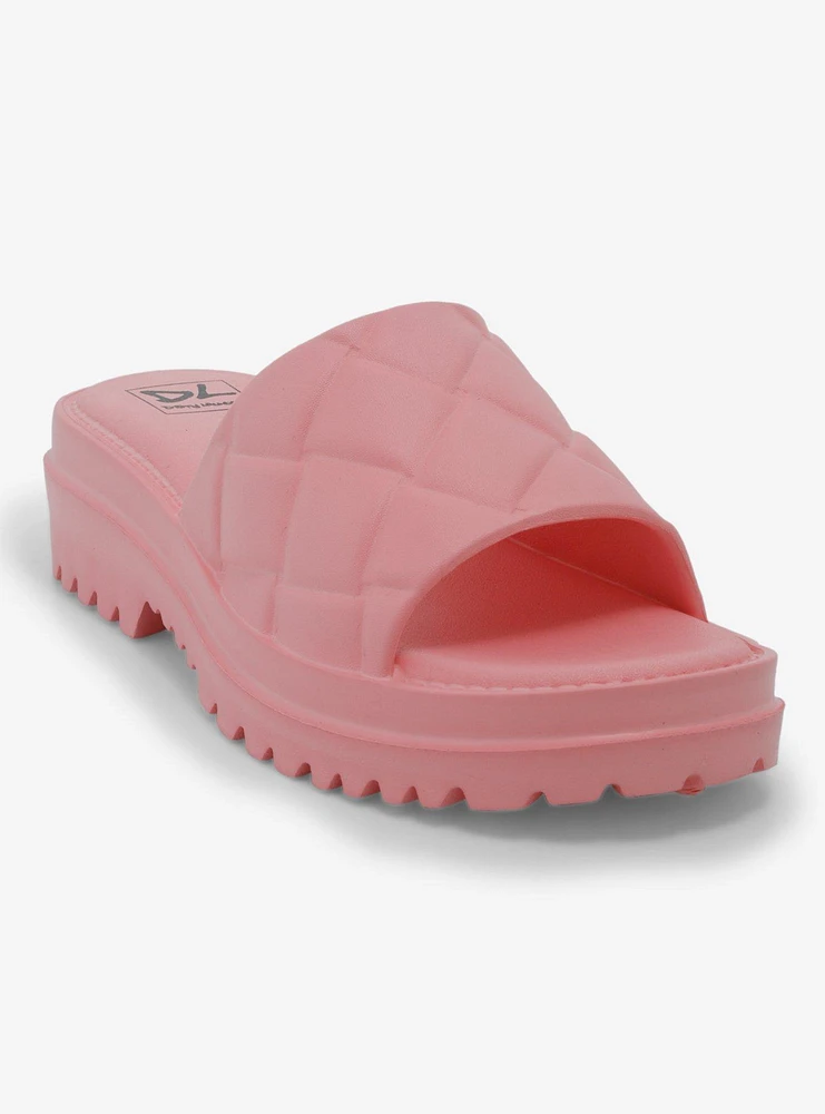 Dirty Laundry Pink Foam Chunky Sandals