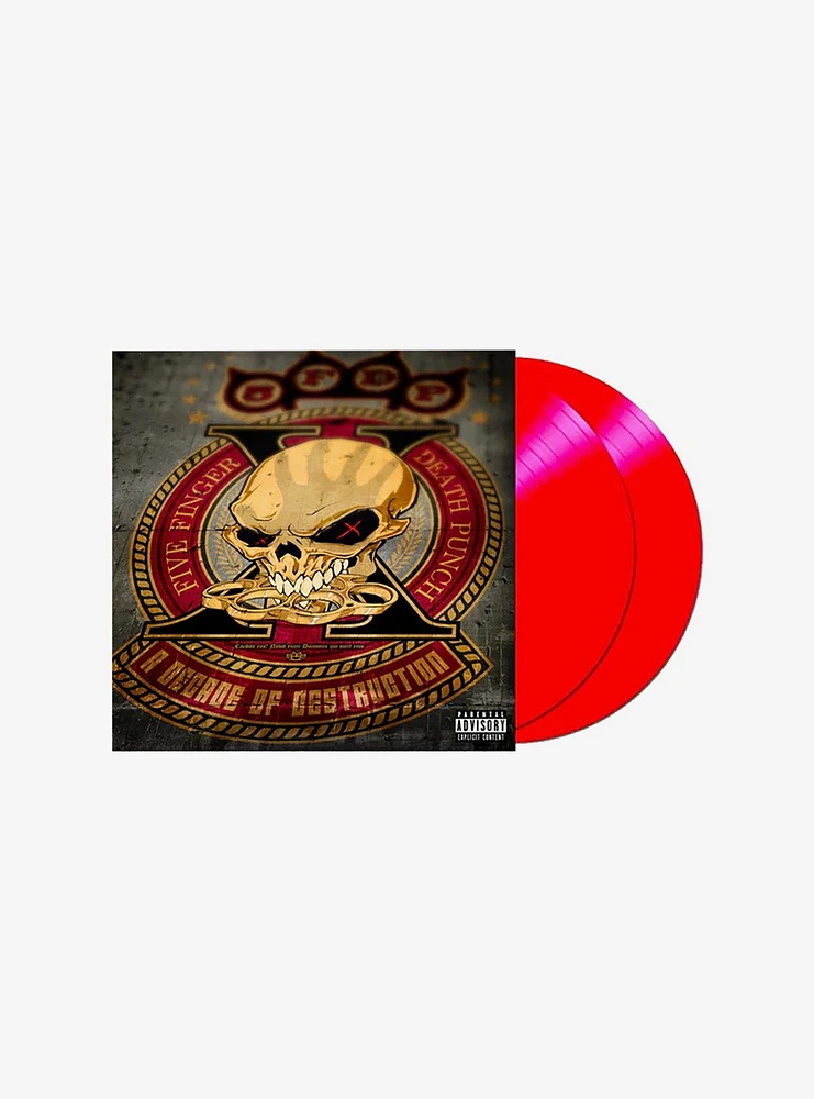 Five Finger Death Punch A Decade of Destruction (Crimson Red) Vinyl LP
