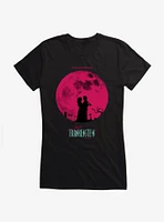 Lisa Frankenstein Moon Silhouette Girls T-Shirt
