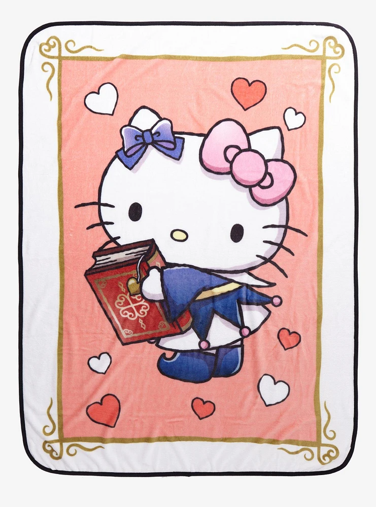 Hello Kitty Magic Card Throw Blanket