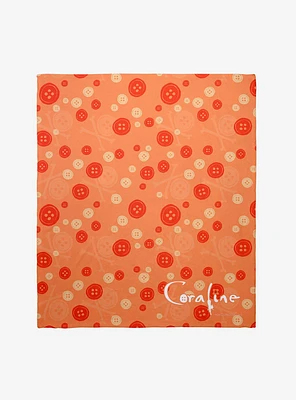 Coraline Buttons Throw Blanket