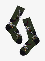 One Piece Roronoa Zoro Allover Print Crew Socks — BoxLunch Exclusive