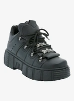 Koi Black Skull Chunky Sneakers