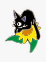 Studio Ghibli Kiki's Delivery Service Jiji Sunflower Enamel Pin - BoxLunch Exclusive