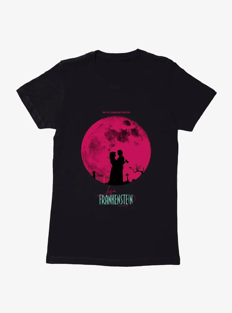 Lisa Frankenstein Moon Silhouette Womens T-Shirt