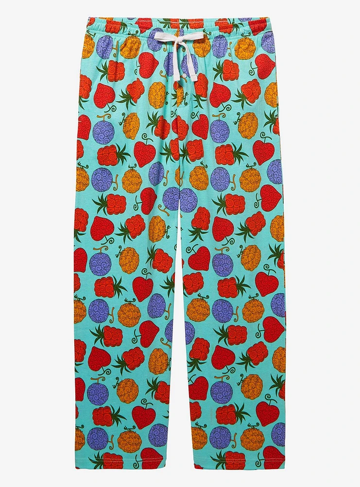 One Piece Devil Fruit Allover Print Women's Plus Sleep Pants - BoxLunch Exclusive