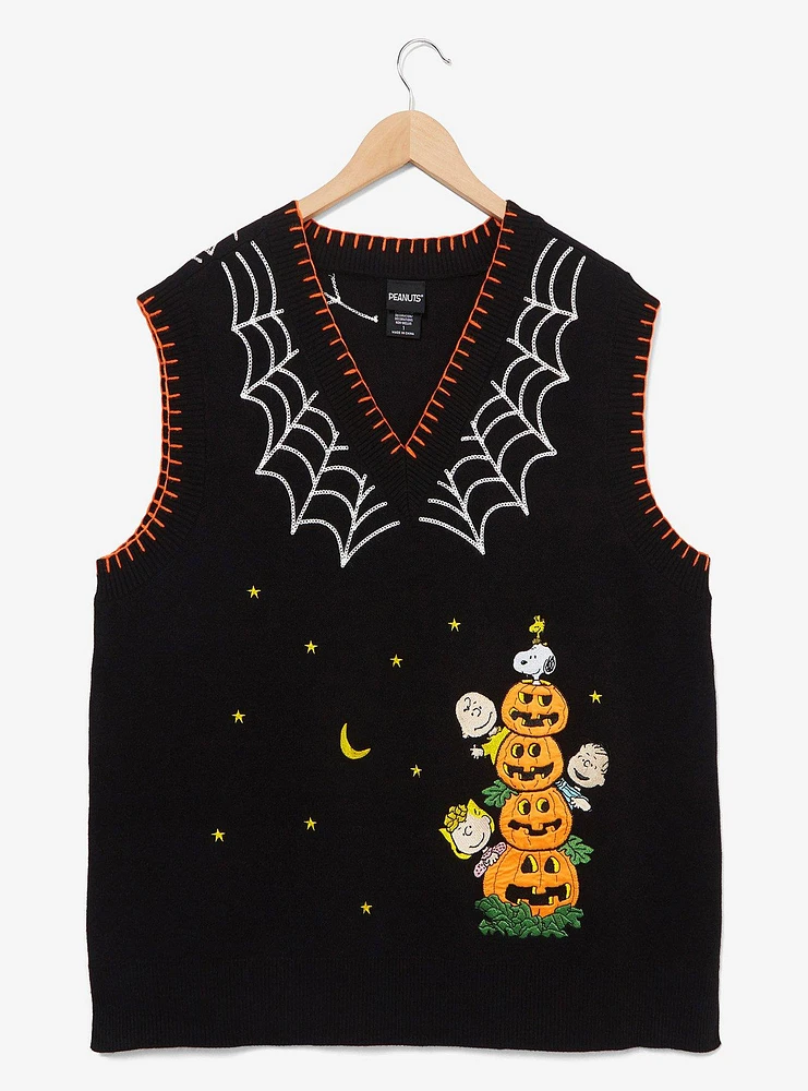 Peanuts Halloween Icons Women's Plus Sweater Vest - BoxLunch Exclusive