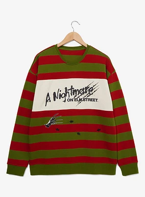 A Nightmare on Elm Street Striped Crewneck — BoxLunch Exclusive