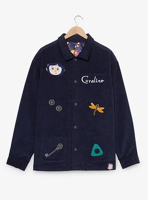 Coraline Embroidered Icons Chore Jacket - BoxLunch Exclusive