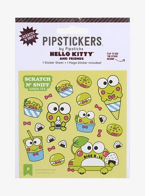 Pipsticks Hello Kitty And Friends Scratch N' Sniff Keroppi Food Sticker Sheet