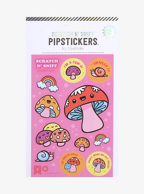 Pipsticks Kawaii Mushroom Scratch N' Sniff Sticker Sheet