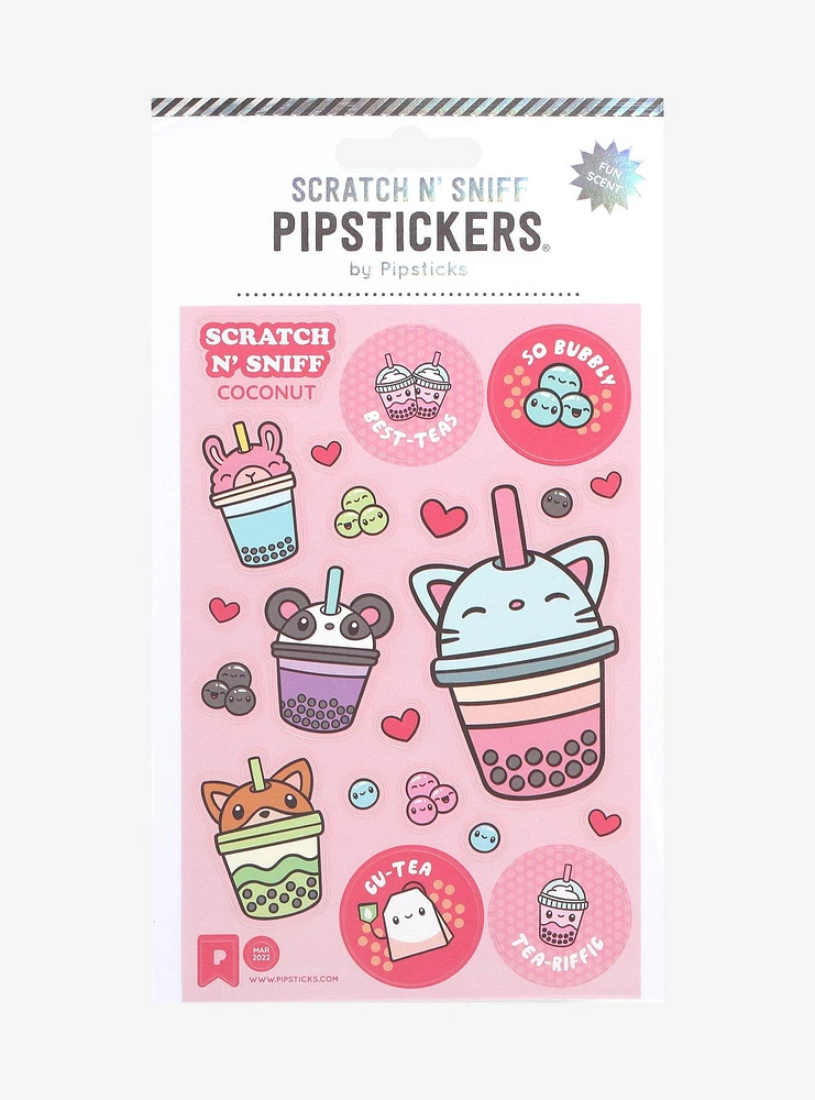 Pipsticks Boba Animal Scratch N' Sniff Sticker Sheet