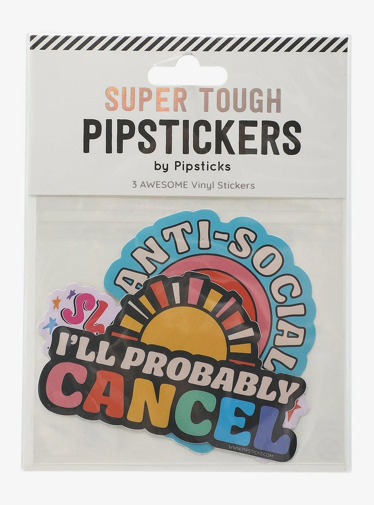 Pipsticks Anti-Social Sticker Pack