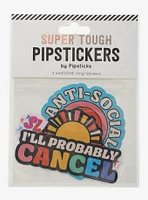 Pipsticks Anti-Social Sticker Pack