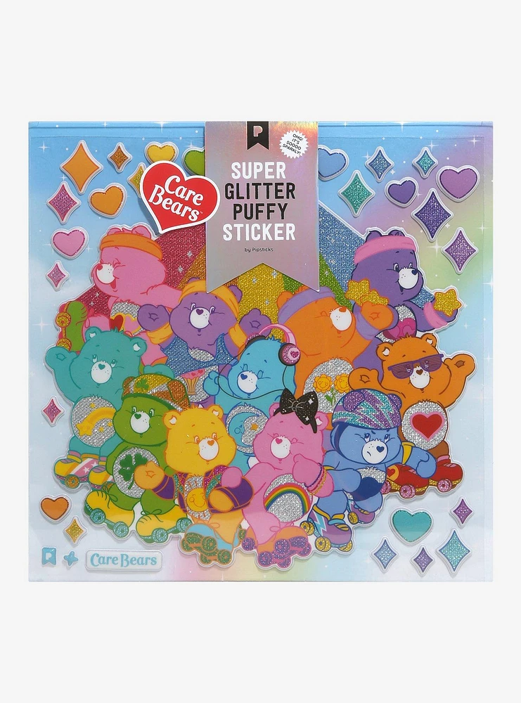 Pipsticks X Care Bears Jumbo Puffy Sticker Sheet
