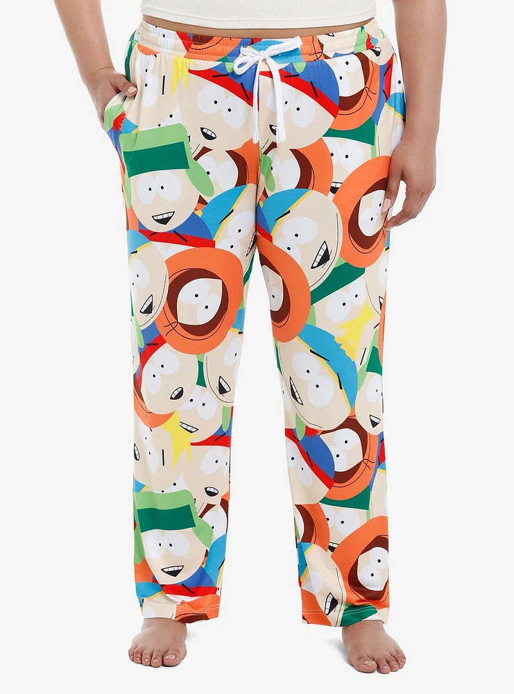 South Park Faces Pajama Pants Plus