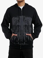 Skeleton Duo Flames Hoodie