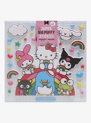 Pipsticks X Hello Kitty And Friends Jumbo Puffy Sticker Sheet