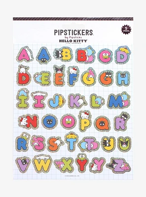 Pipstickers Hello Kitty And Friends Alphabet Sticker Sheet