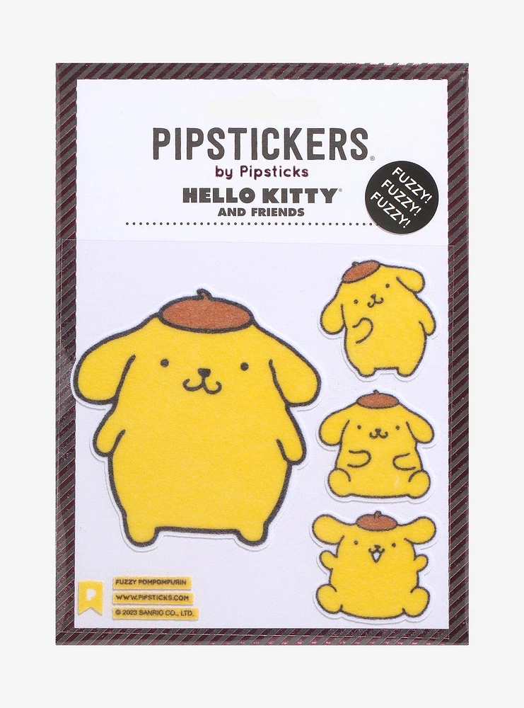 Pipsticks Pompompurin Fuzzy Sticker Sheet