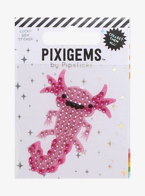 Pipsticks Pink Axolotl Rhinestone Sticker