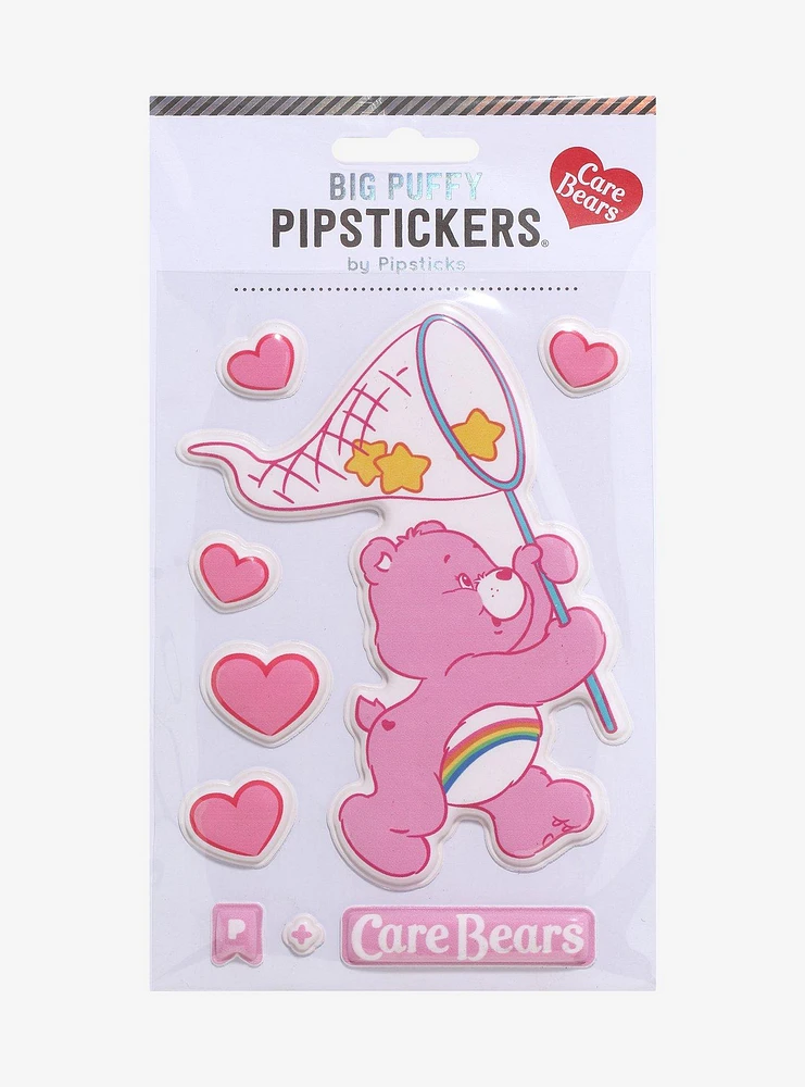 Pipsticks Care Bears Cheer Bear Puffy Sticker Sheet