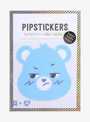 Pipsticks Care Bears Grumpy Bear Fuzzy Jumbo Sticker