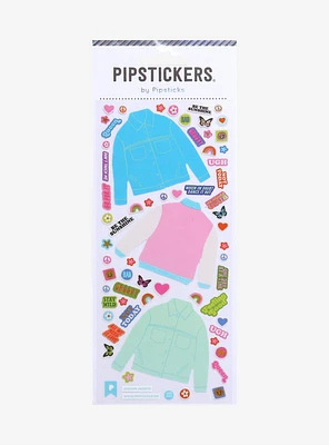 Pipsticks Custom Jacket Sticker Sheet