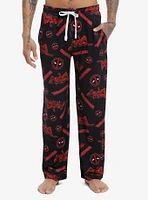 Marvel Deadpool Logo Pajama Pants