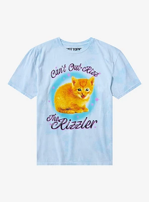 Kitten The Rizzler Blue Wash T-Shirt